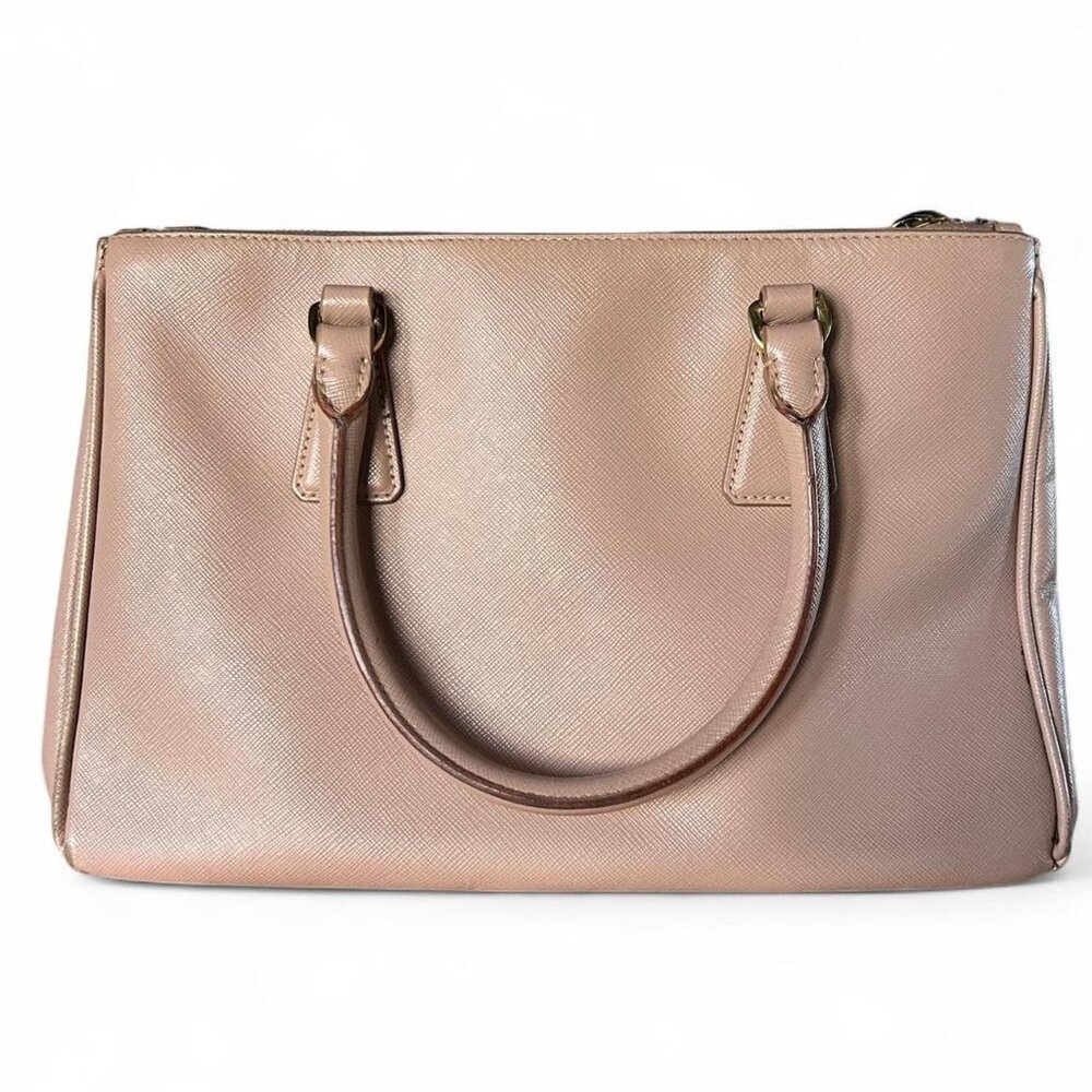 100% Authentic Prada Saffiano Lux Leather Top Handle Bag - Picture 2 of 8